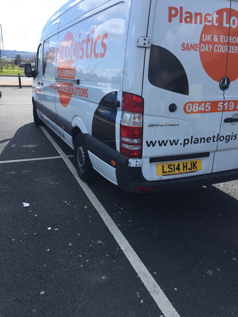 SimonBlake's tweet image. Well, I suppose if you have a van the size of a planet you need all three spaces! @YPLAC