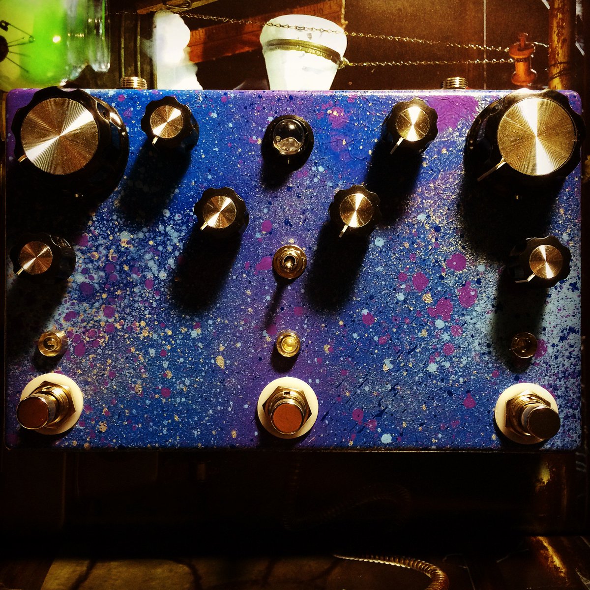 BuiltbyRyan's tweet photo. Fresh Toys #guitar #fxpedal #delay #paint #handmade #builtbyryan #electronics https://t.co/dq3H5UjDym