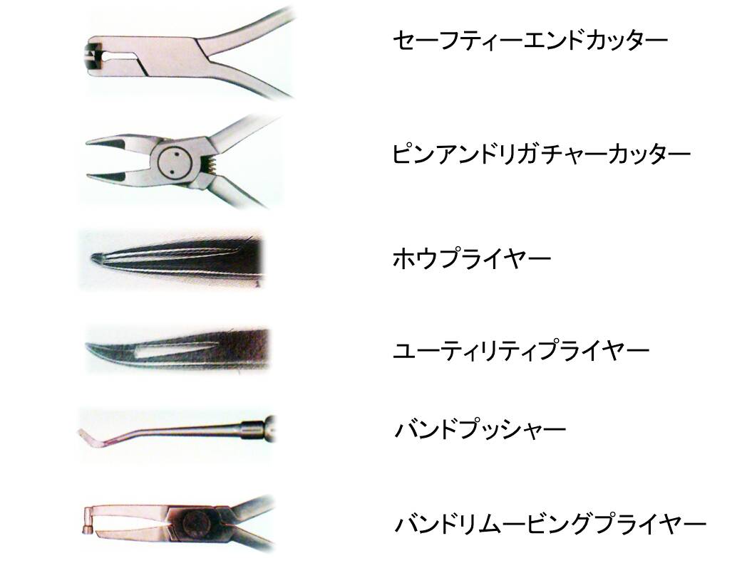 歯科矯正プライヤー８本セット　単品も可能です！ 歯科矯正プライヤー8本セット 単品も可能です！ 矯正用