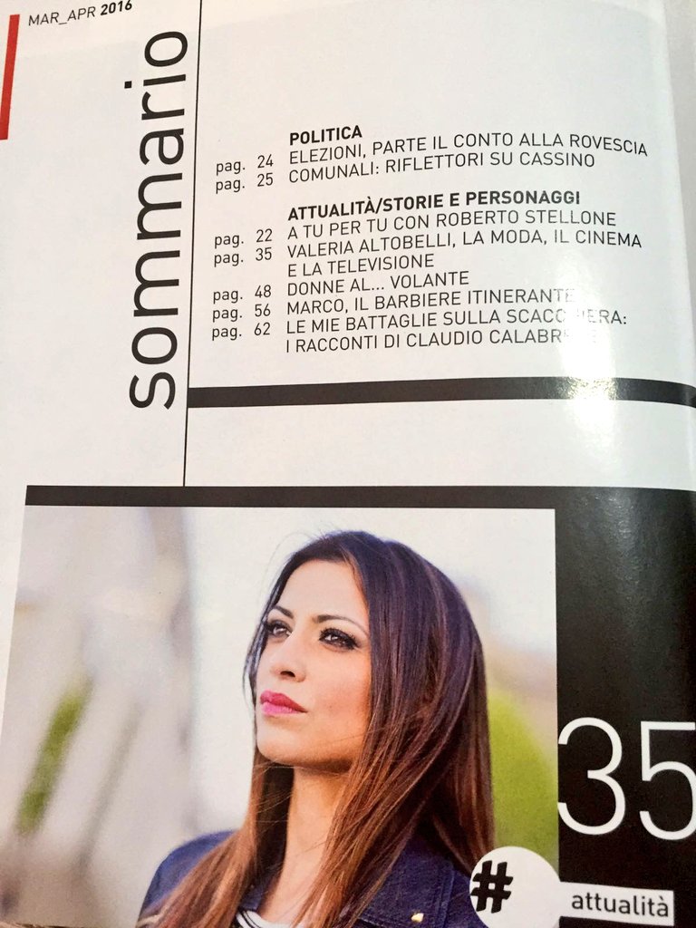 ValeriaAltobell's tweet photo. Intervista e copertina su #QuiMagazine di oggi #PartePrima @forummediaset https://t.co/51ti97Fv7P