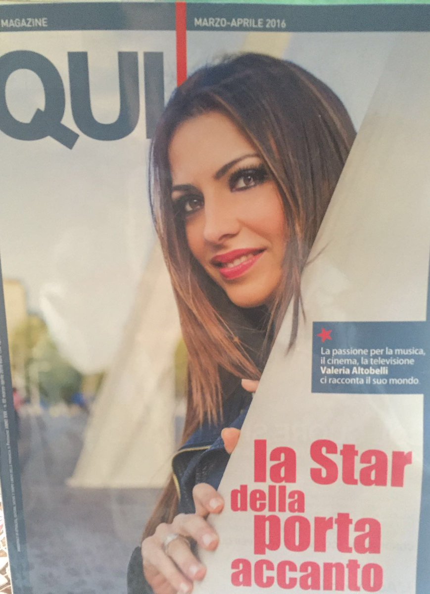 ValeriaAltobell's tweet photo. Intervista e copertina su #QuiMagazine di oggi #PartePrima @forummediaset https://t.co/51ti97Fv7P