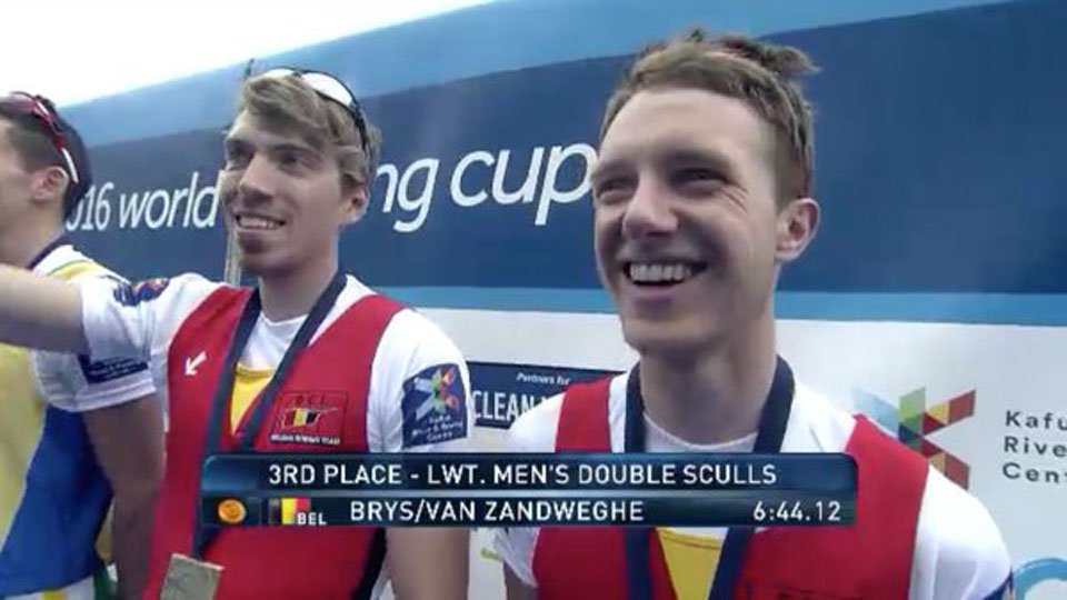 Roeiers Brys en <a href="/NZandweghe/">Niels Van Zandweghe</a> zetten hun olympische ambities kracht bij met brons op WB-manche sporza.be/permalink/1.26…