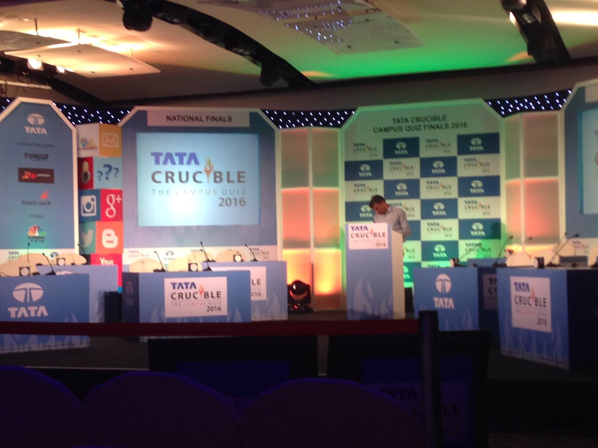 iyengarlive's tweet photo. Buckle up!!! @shrenzz @garimabijlani @andkrishnan.It's about to begin.#TCBQ2016 https://t.co/RV98CFScdk