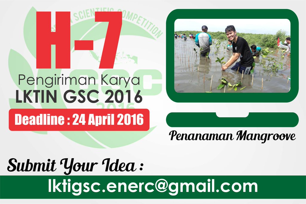 lktigsc_enerc's tweet photo. #LKTIN #GSC2016 I DL 24 April I 90K Full Paper I Suprianto : 085742032679 I https://t.co/ROwOysSChg I #karenatwitter https://t.co/iBudTBvHQw