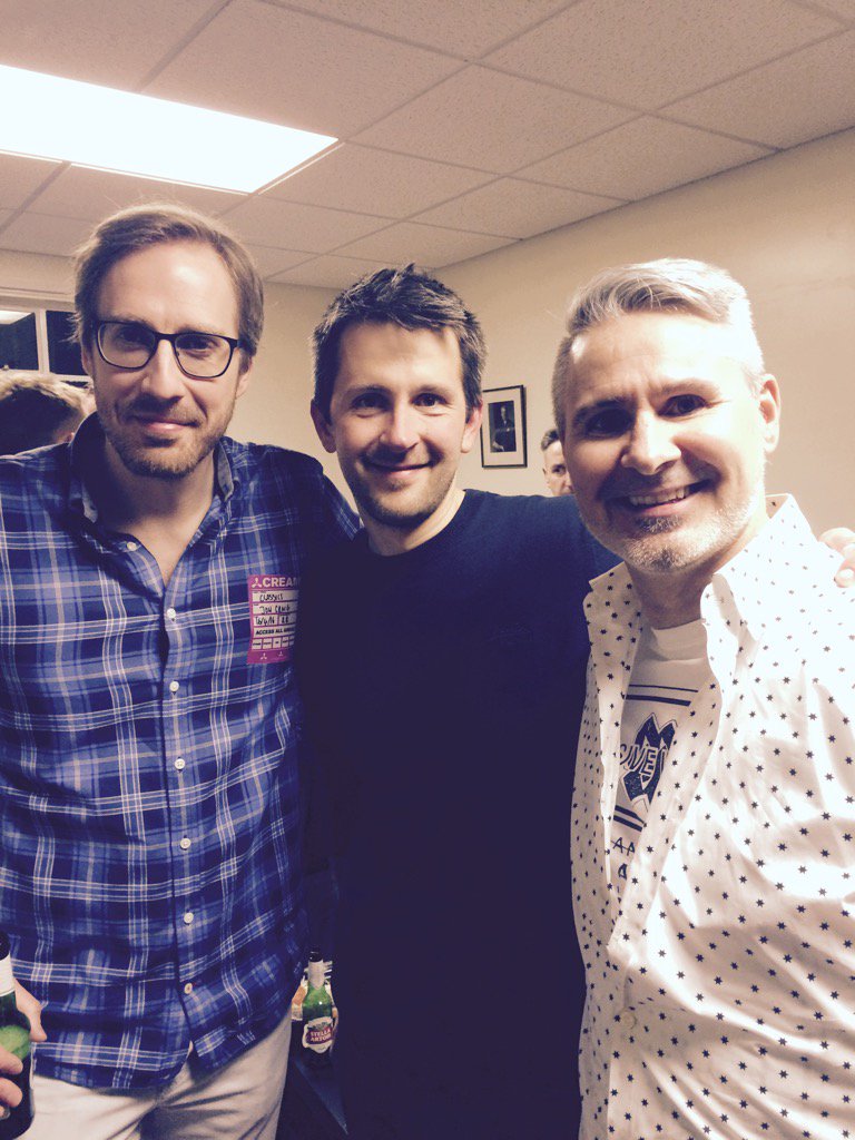 Backstage after the cream classics show with RLO conductor Tim Crooks and producer <a href="/joncraiguk/">Jon Craig</a> <a href="/Stretcastlerock/">Stret</a>