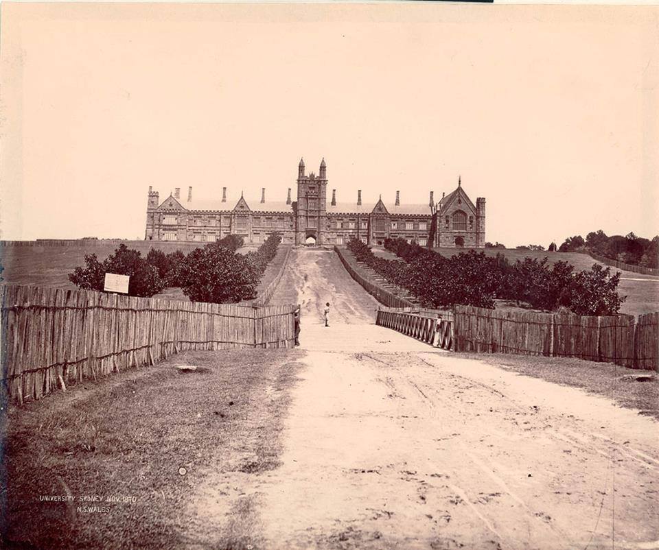 Picture of Sydney Uni in 1870. Kinda surreal (source: State Library of NSW).