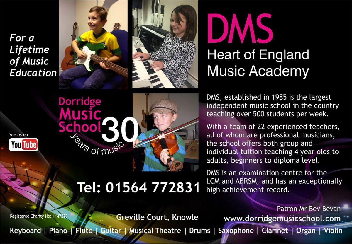 leighmusicangel's tweet photo. #Event @DMSMusicSchool May7+8th #TryAnInstrument 🎶 book leighperry@sky.com @BrumHour @bestof_solihull @BalsallBuzz https://t.co/WC3pgmZNGy