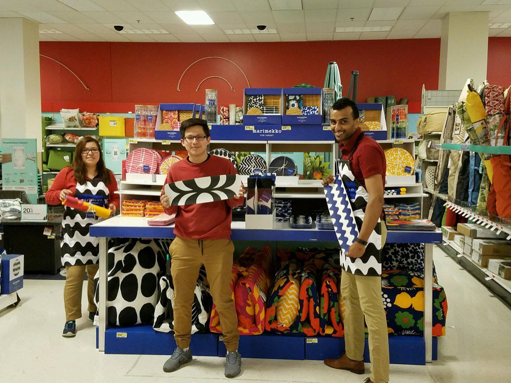 The team is ready to amaze our guests! #MarimekkoForTarget <a href="/JRames13/">Jason Ramey</a> @LydiaDiazTGT