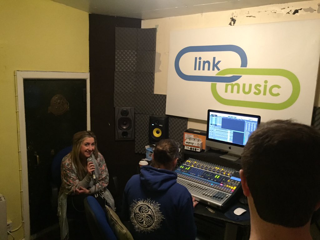 2016Tattoo's tweet photo. We're in the recording studio today with @LinkMusicDerry putting some special touches for @2016Tattoo! https://t.co/bxEvA9EItt