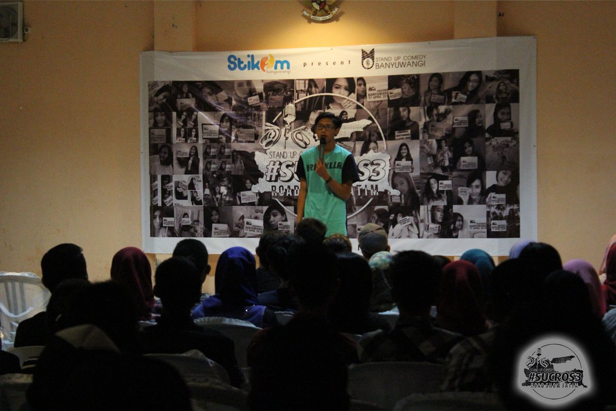 Komika ke dua ada @SamsuKool dari <a href="/StandUpIndo_LMJ/">StandUpIndo Lumajang</a> yeeeey, penutupnya penuh pesan :) #SUCROS3 #SUCROS3BWI