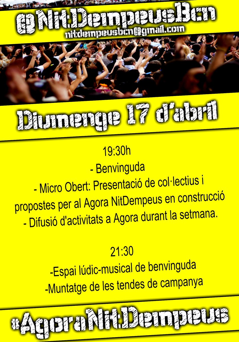 Hoy #AgoraNitDempeus
Video: youtube.com/watch?v=AMNplG…
+info: barcelona.indymedia.org/newswire/displ…
#NitDempeus #NitDempeusBcn