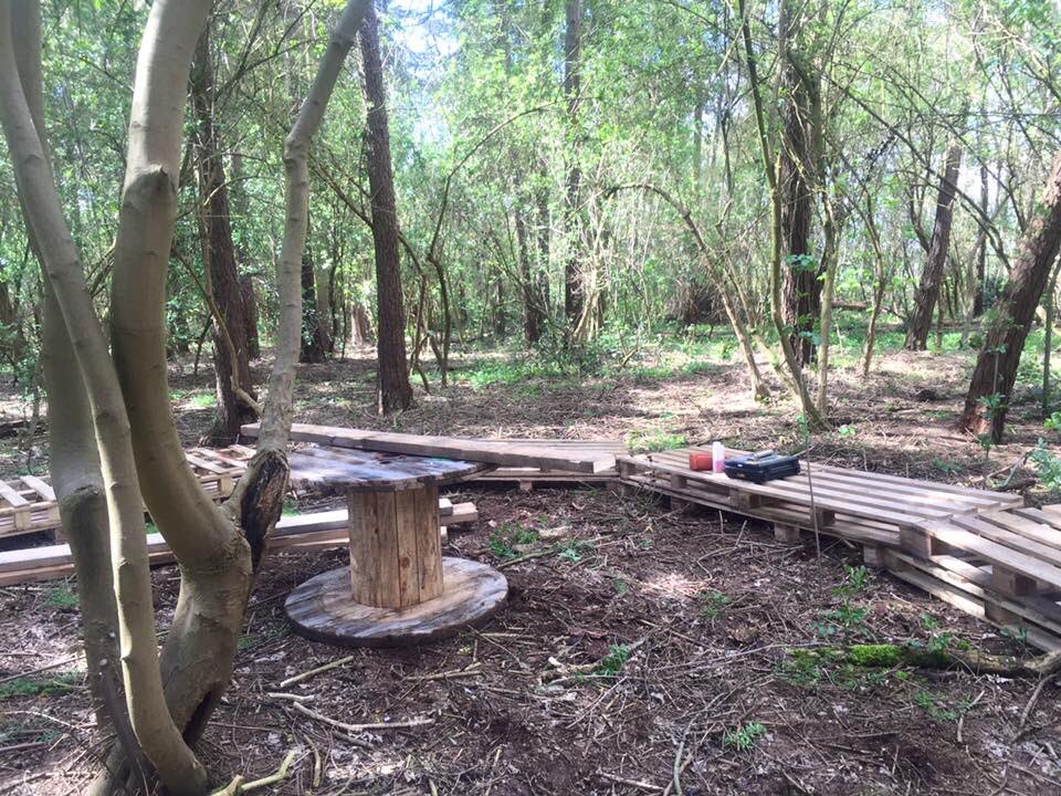 HouseSceneMcr's tweet photo. The build has started over at @ForbidenForest 

Get your tickets here: https://t.co/fC3bVCqfW2 https://t.co/BAHoI2Zobe