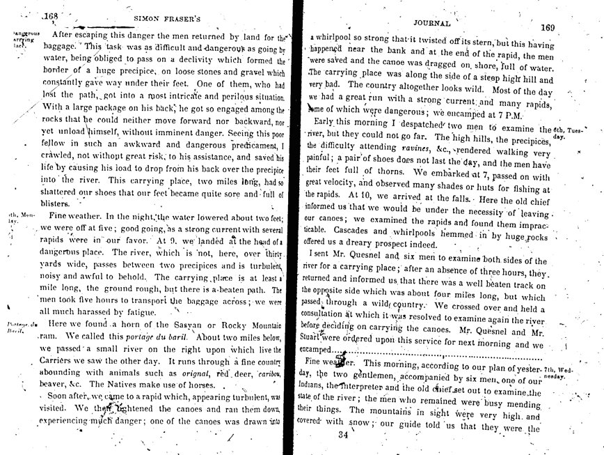 Secwepemc33's tweet image. 1808n Simon Fraser Journals - #Secwepemc pre 1846 #Seme7 Written #ProofofExistence