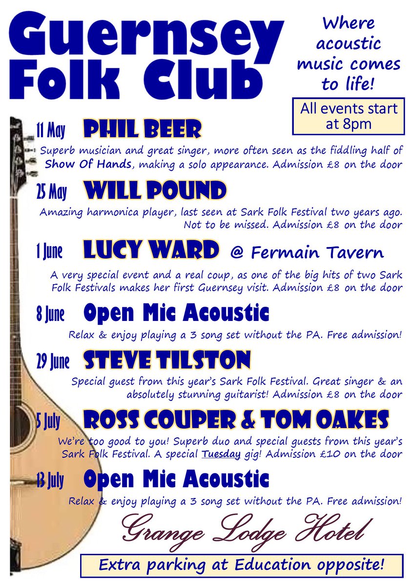 May - July programme now out!