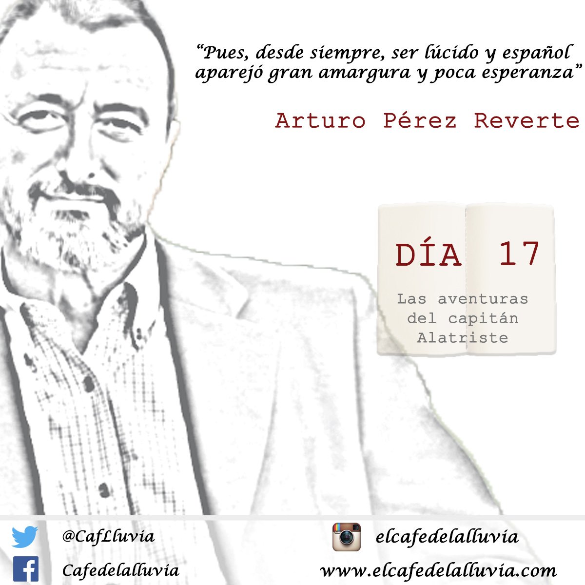 Hoy nos dejamos llevar en #23DíasDeLibro por #LasAventurasDelCapitánAlatriste de Arturo Pérez Reverte :)