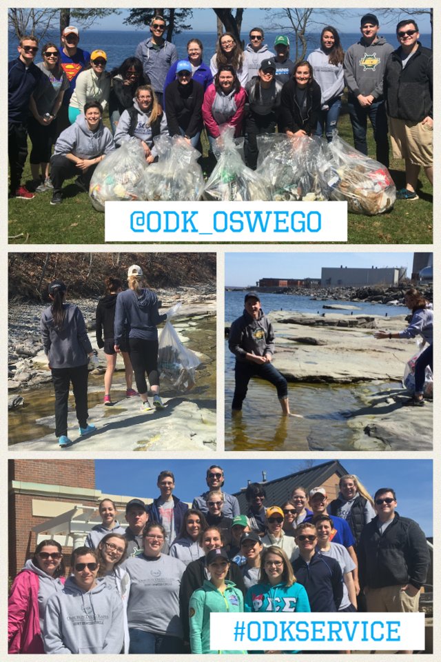 ODK_Oswego's tweet image. Today some of our members cleaned up the shore of beautiful Lake Ontario! #odkservice #oswego @SUNYOswego @ODK1914