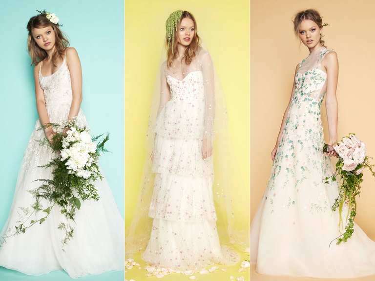 theknot's tweet photo. #SabrinaDahan's Spring 2017 collection is the definition of whimsical! #BridalFashionWeek: https://t.co/rAK5cGNgDD https://t.co/Bbz1n6eDCc