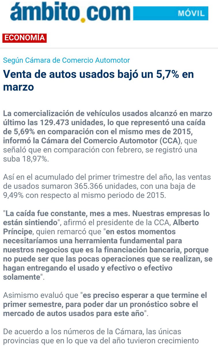 EdgardoRovira's tweet photo. Siguen las malas noticias producto de las medidas políticas de Macri. Sigue derrumbándose la economía. https://t.co/yuiqofvdmd