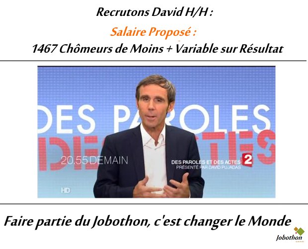 Jobothon's tweet photo. Si vous êtes @davidpujadas
Postulez ici: https://t.co/dc1fPd0Fe6
#OnVousAttend @DPDA
#FrenchTech #Jobothon https://t.co/gOH2OzUSL4