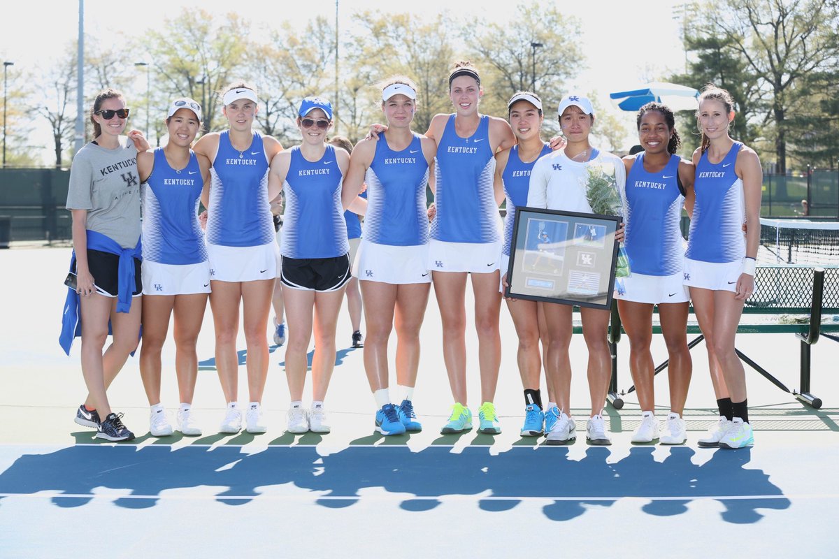UKWomensTennis's tweet photo. Senior day for @kate_lanier @kirsten_lew @nadiaravita ✅

Live results vs Auburn: https://t.co/TIw0s1M7np https://t.co/bgUnTooGnQ