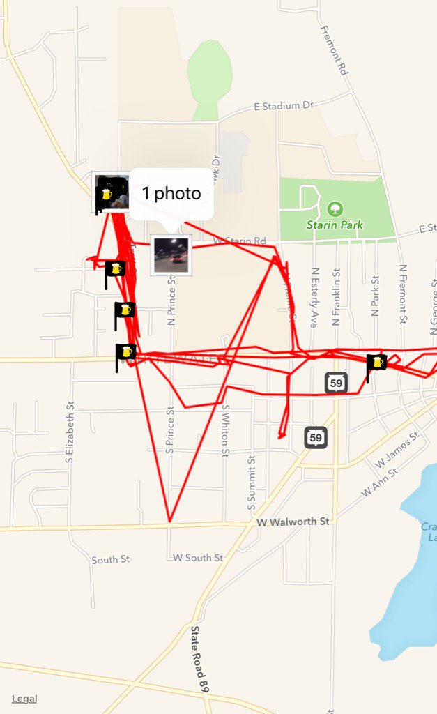 elijahjames123's tweet photo. My #breadcrumbs trail from last night lol. Thanks #DrunkModeApp #TurnUp https://t.co/OQYdadIUBX