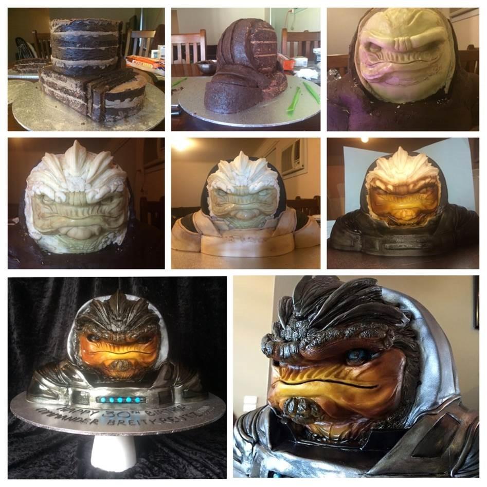 EA's tweet photo. "I'm Commander Shepard, and this is my favorite cake on the internet."
 
Credit: https://t.co/o2SesJfWue https://t.co/z8qWBpKtm6