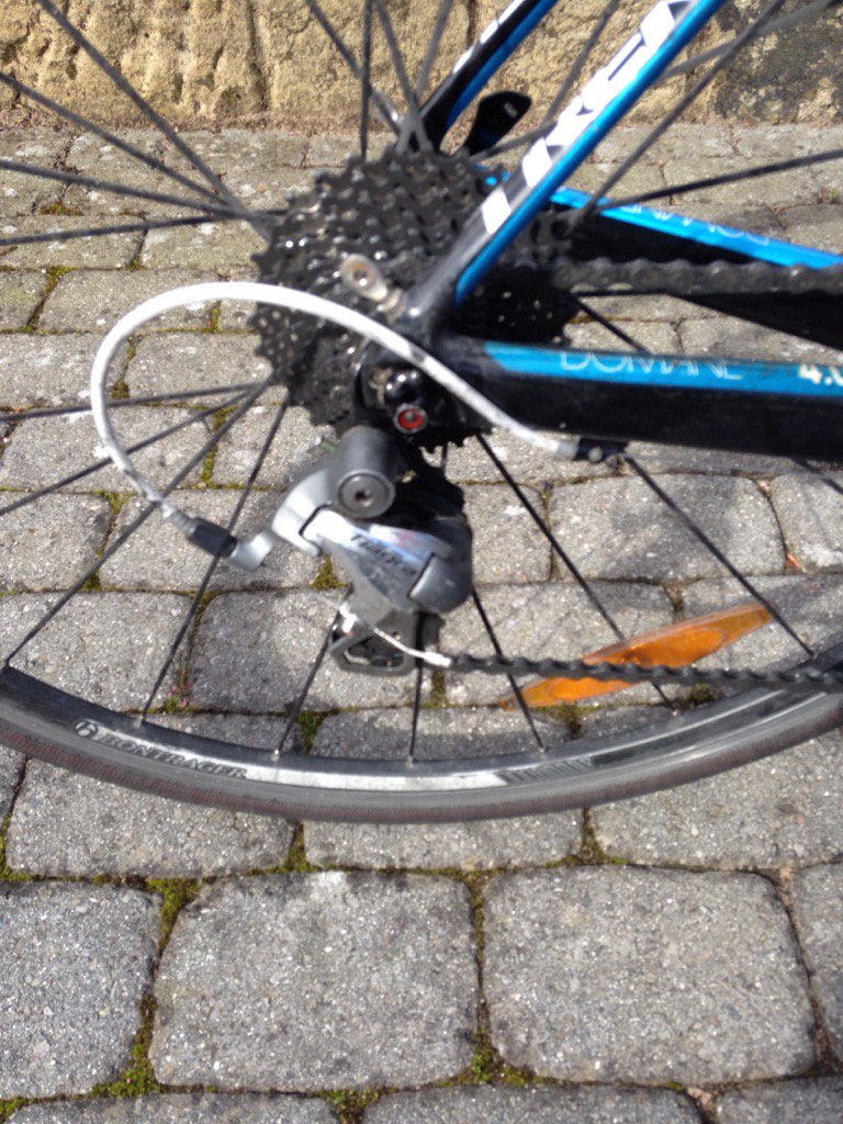 Back on the road! Superb service from Paul at <a href="/ChevinCyclesLTD/">Chevin Cycles Group</a> again! #localbikeshop