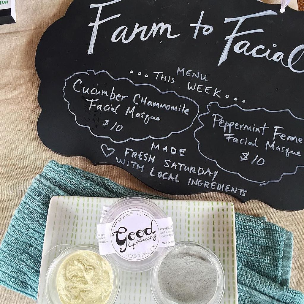 MakeItGoodApoth's tweet image. Today at @texasfarmersmarket: Peppermint Fennel Charcoal Masques and Cucumber Chamomile Masques! Fresh. Local. Amaz…