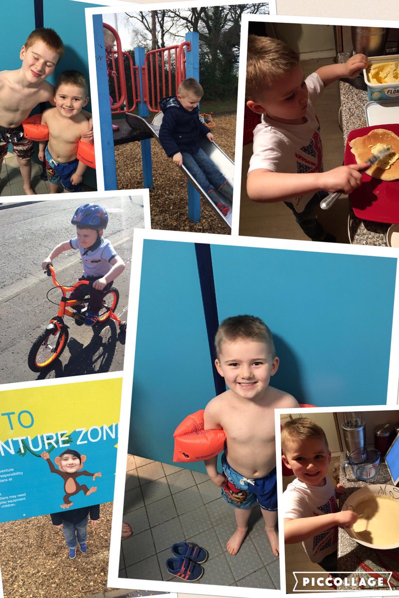 @MrsCane_P4 Jacob enjoying doing some of his spring challenges 😊