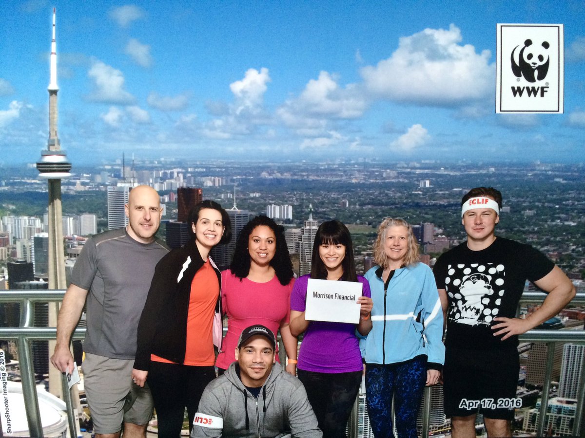 MorrisonFinance's tweet photo. All smiles before the climb! @WWFCanada #CNTowerClimb #teamchallenge #teambuilding https://t.co/4CruD5VbXn