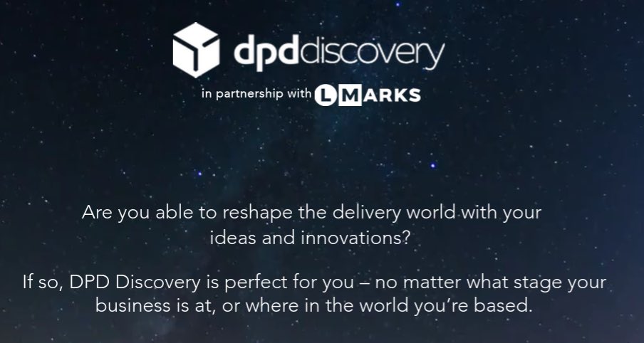 Are you re-shaping the way delivery works? Apply for @DPD_UK/@lmarks competition: dpddiscovery.com #eCommerce