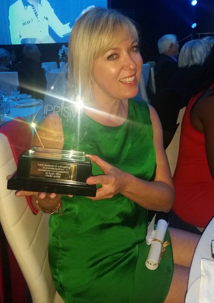 Clear some space on that top shelf! It's a #prisms2016 GOLD for #celebratecapetown 🏆