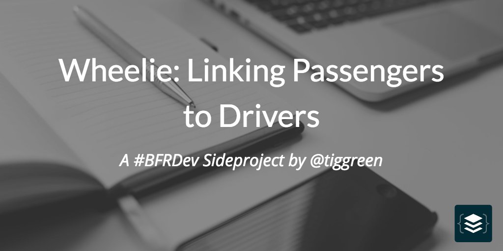 bufferdevs's tweet photo. ICYMI: #BFRDevs @tiggreen connects drivers to passengers with his #sideproject Wheelie: https://t.co/B0JpM88fme https://t.co/9zgVrv0Vgo