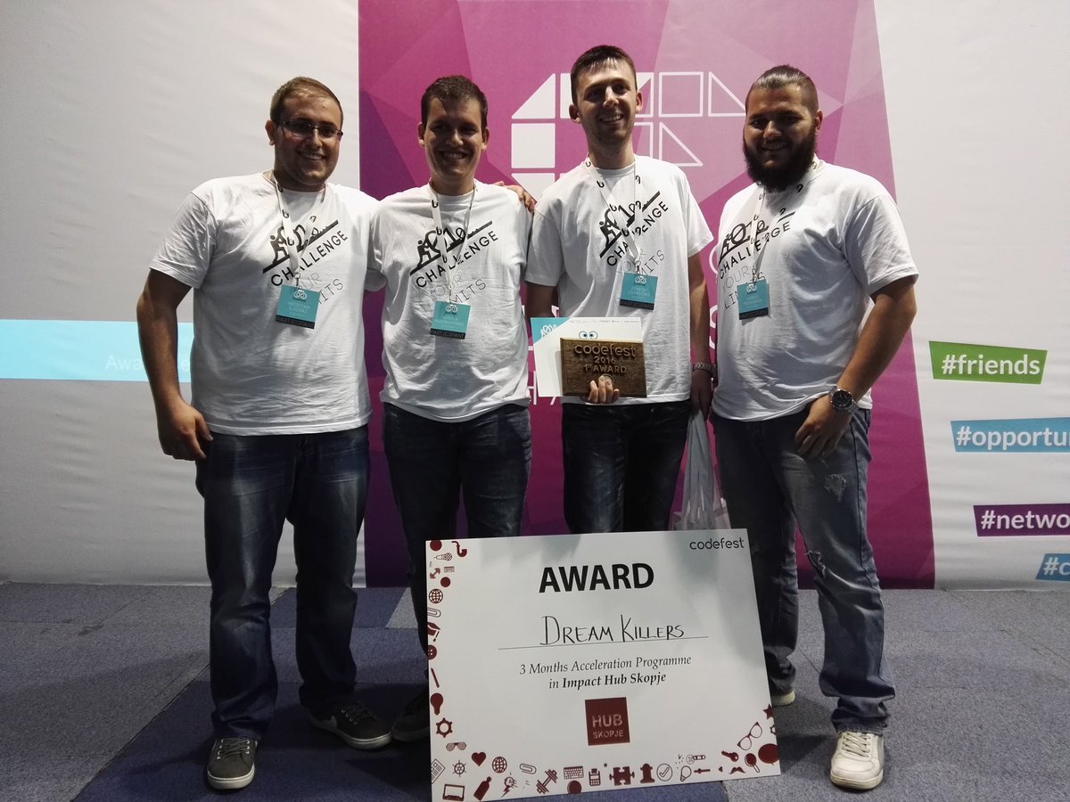 ivanchorbev's tweet image. #DreamKillers #winners #CodeFest2016 #FINKI