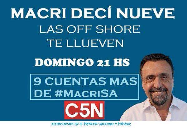 EmpoderadosMdP's tweet photo. #HoY a las 21 #9Mas #MacriSA @EPoliticaC5N @robdnavarro https://t.co/R9r9hGwjAZ