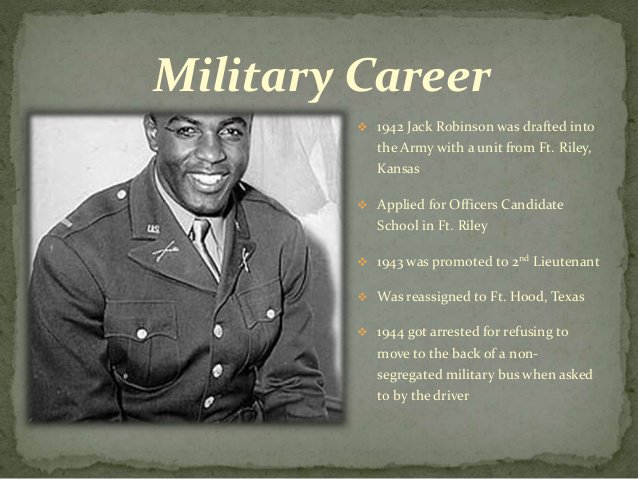jackie robinson in the army