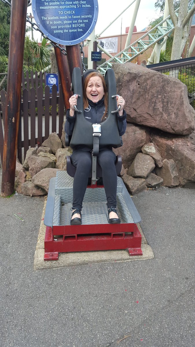 Interlinked_YW's tweet image. The closest we could get to getting @Chutzie on a roller coaster was the tester seat!