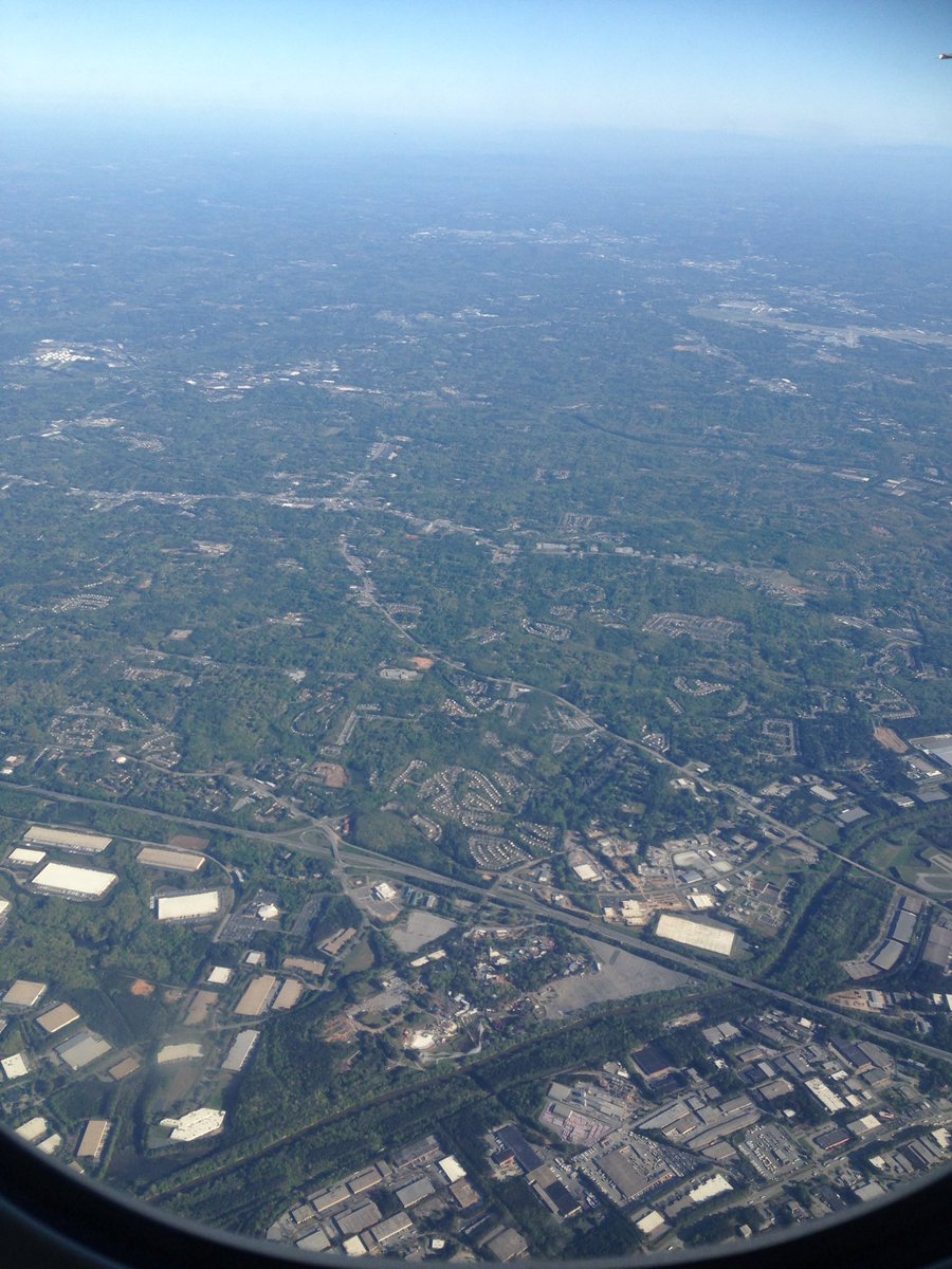 My view from where I seated Atlanta view.