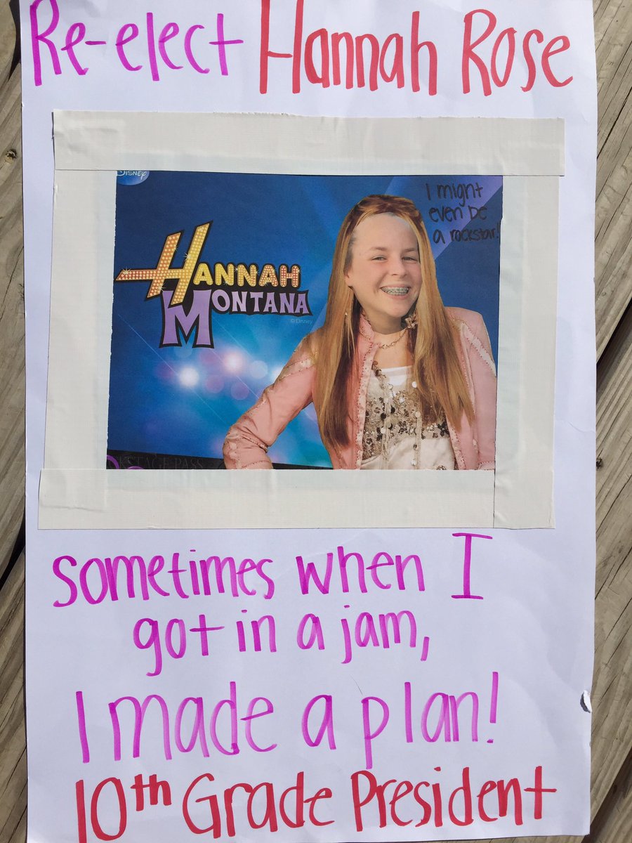 Hannah Rose Sneak Peak Of My Campaign Poster Vote Hannah Rose For 10th Grade Class President