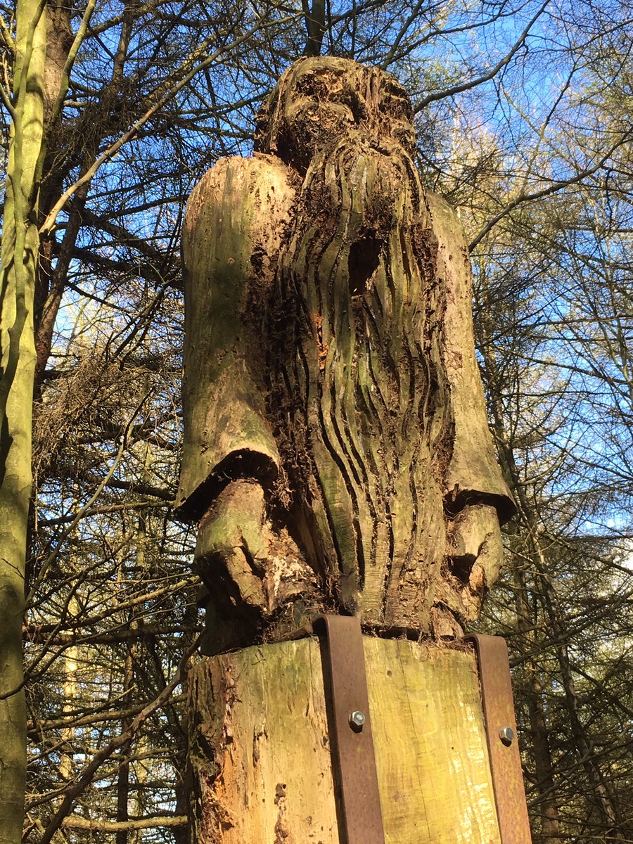 davidmbarnett's tweet photo. Sculptures at St Ives wood near Bingley https://t.co/emLMCsmO3Q