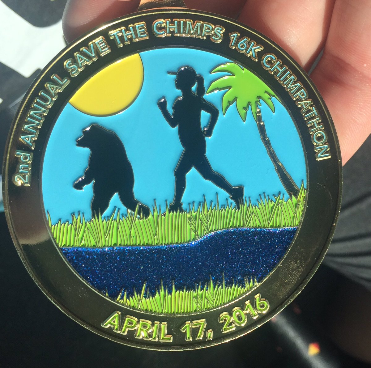 ape_ricot's tweet photo. Completed the #chimpathon this morning! Loved supporting @SaveTheChimps and getting another medal https://t.co/HvkjPEj5ti