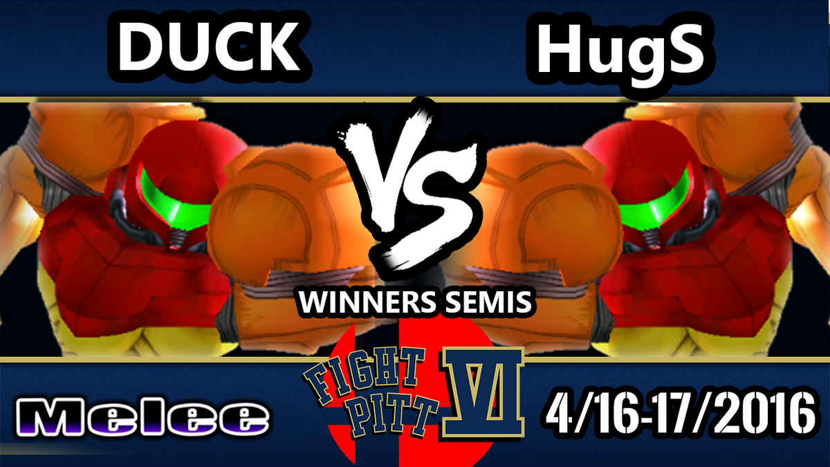 VGBootCamp's tweet photo. Up next at #FPVI we have @HugS86 vs. @ssbDuck #Melee Winners Semis! Watch here: https://t.co/uUa6pil35u https://t.co/Otoq7rPNtC