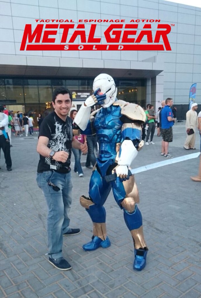 Batisam99's tweet photo. My favorite #cosplay in #mefcc2016 😊👍✨#grayfox #cyborgnonja #comiccon #mgs @Kojima_Hideo #dubai https://t.co/MeFRA3JSSf