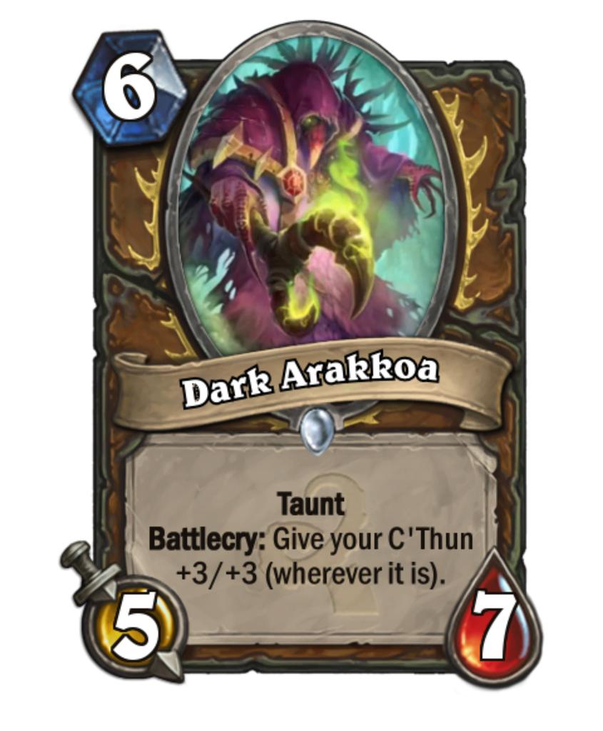 AquilexGaming's tweet photo. Volvemos con C'thun, otra potente para druida, ¿serán guerrero y druida lo mejor para C'thun? https://t.co/u2qo90NM1h