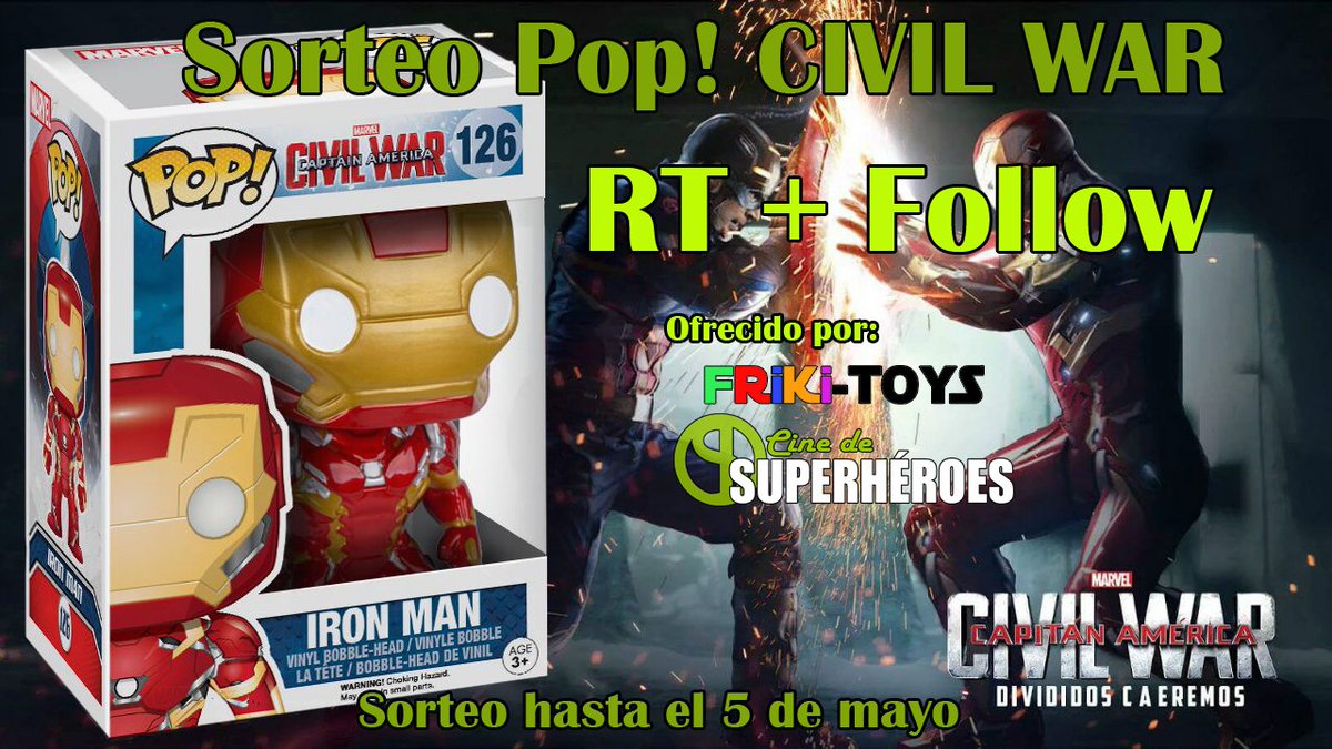 ¡PRIMER SORTEO #CIVILWAR!
Para participar FOLLOW + RT 😄
Más info ▶ bit.ly/1STFB8c
¡Mucha suerte!