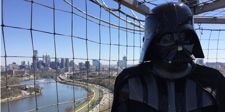 phillyzoo's tweet photo. Last wk villains of #starwars visited #phillyzoo to support a Phila Autism Society event #ZooBalloon #NotDeathStar https://t.co/qhyou7nD85