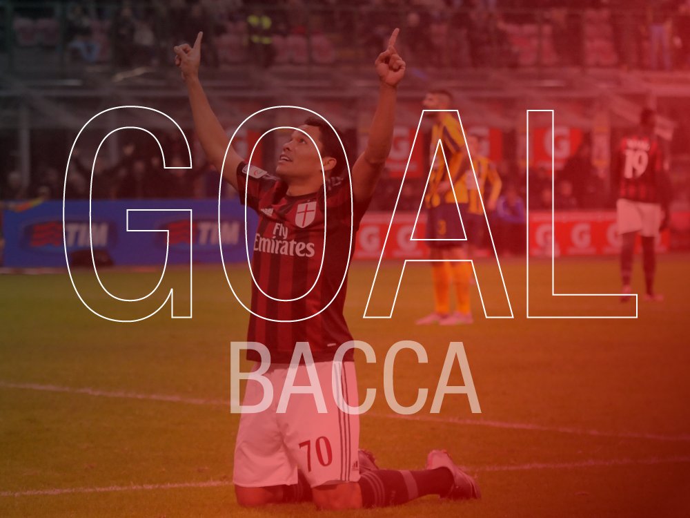 acmilan's tweet photo. GOOOOOOOOOOOOOOOOOOOOAAAAAAAL! 
Carloooooooooooooooos Baccaaaaaaaaaaaaaaaaa!
#SampdoriaMilan 0-1 https://t.co/24rU28ay2a