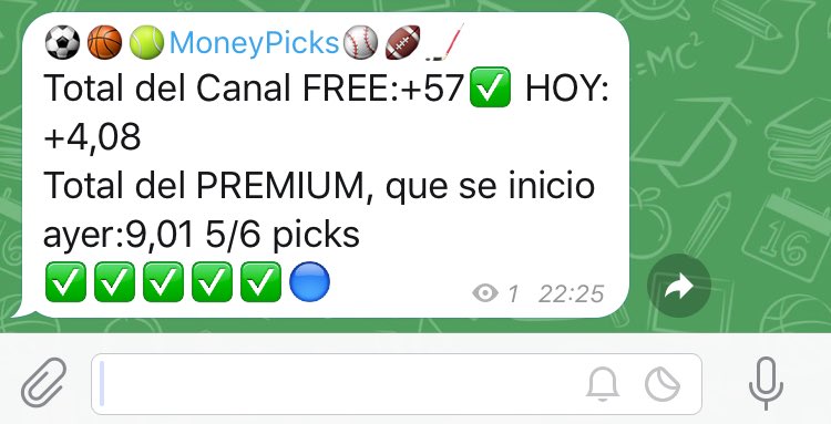 moneypicksV's tweet image. telegram.me/moneypick
✅BRUTAL DÍA DE HOY✅