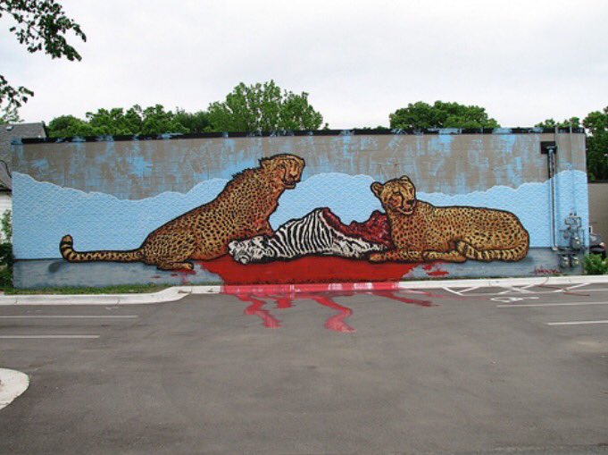 matthdamon's tweet photo. by: broken crow #brokencrow #streetart #art https://t.co/jjq3K9kwYI