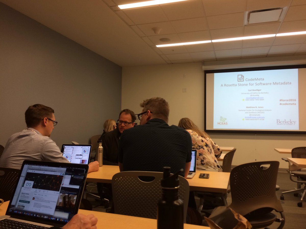 abbycabs's tweet image. I&apos;m excited about #codemeta at #force2016 b/c interoperability is key to the web &amp;amp; collaboration